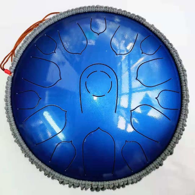 Steel tongue drum yoga