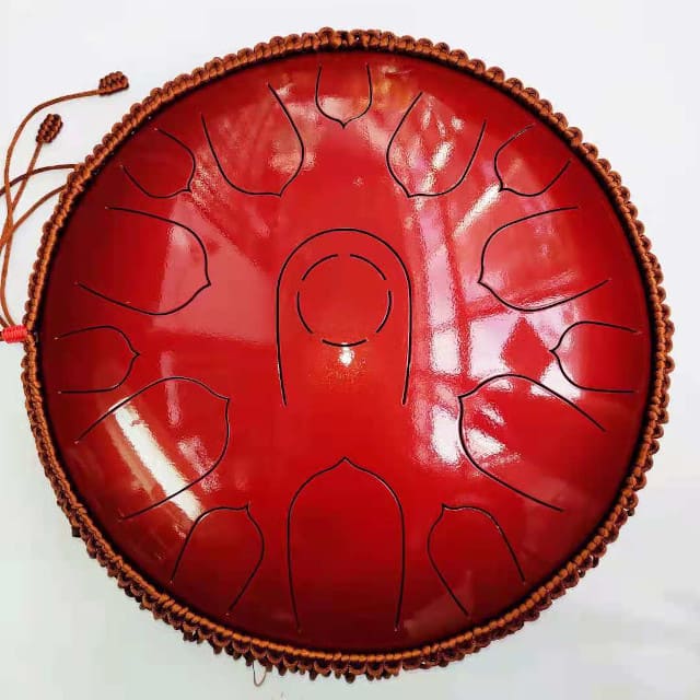 Steel tongue drum yoga