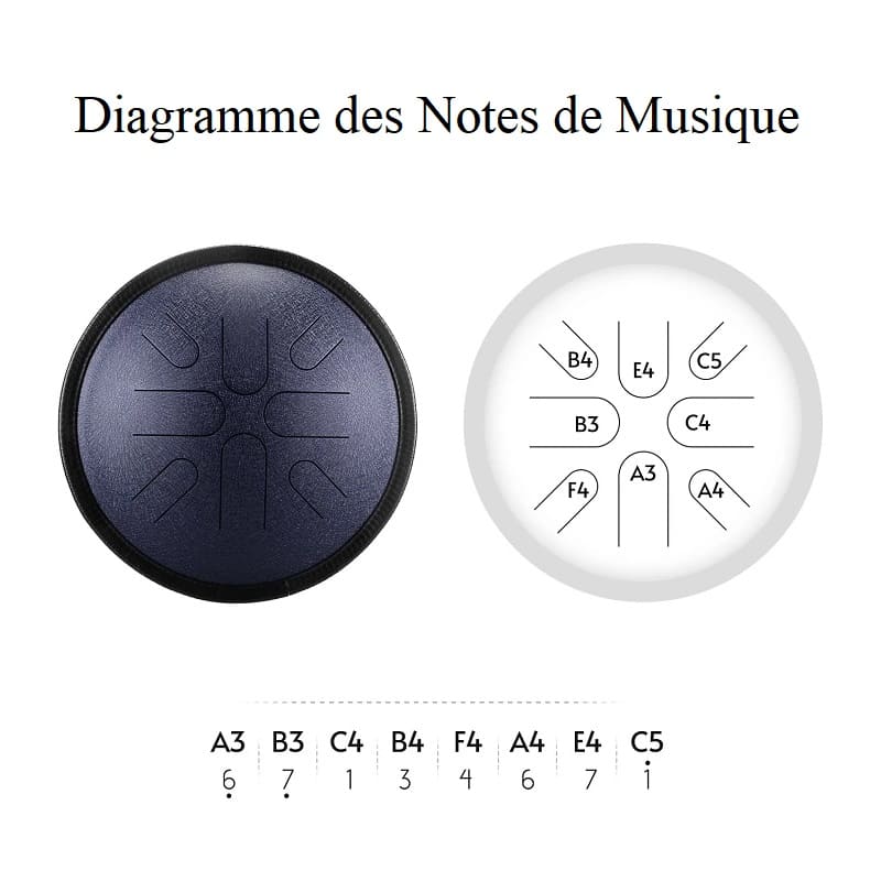 Tongue drum 10 pouces
