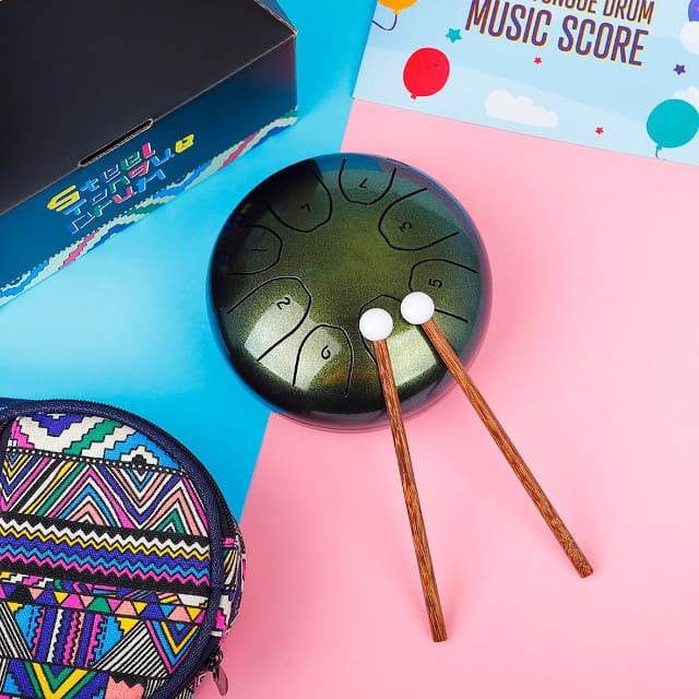 Steel tongue drum instrument
