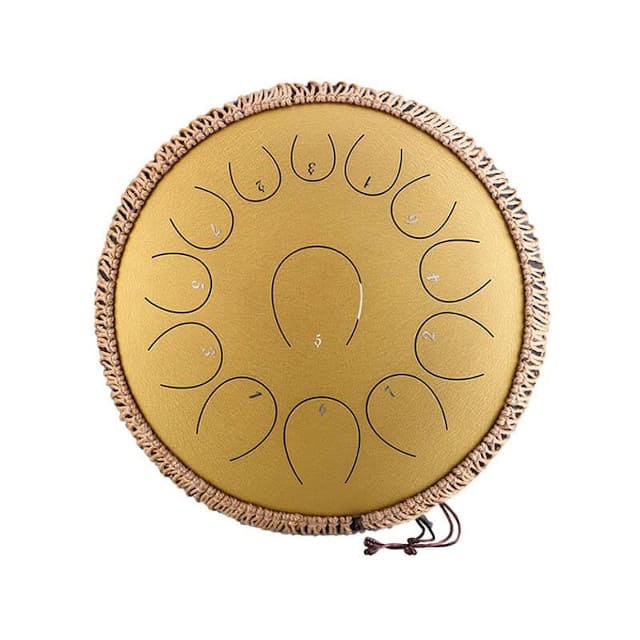 Steel tongue drum percussion