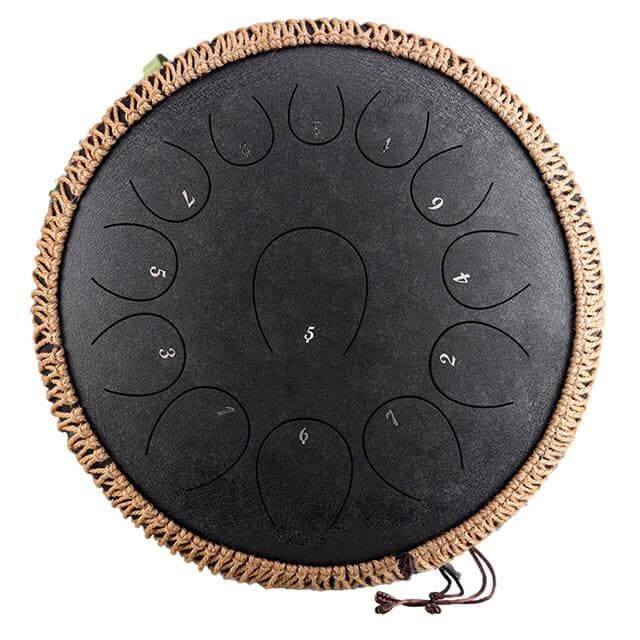 Steel tongue drum percussion