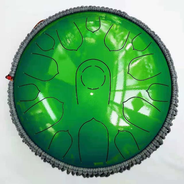Steel tongue drum yoga