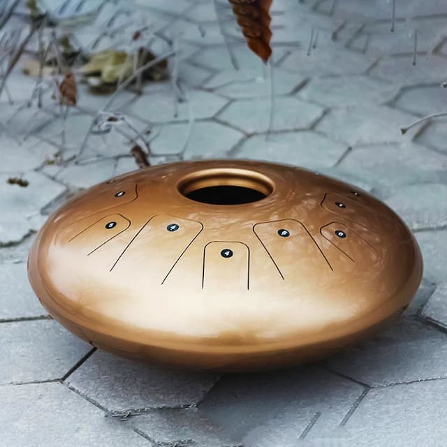 Tongue drum yoga